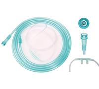 Tiga-Med Lot de 5 paires de lunettes de nez à oxygène, sans DEHP avec tuyau XL 426 cm, vert O2