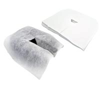 TIGA-MED Lot de 500 couches jetables XXL pour tables de massage - Lingettes nasales - Repose-tête - Coussin pour le visage - Housse hygiénique - 41 x 31 cm - Matériau polaire de qualité supérieure