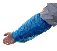 TIGA-MED Protège-manches PE | 40x20 cm | imperméable et respirant | avec élastique | sans latex | bleu ou blanc | 100/500/1000/2000/4000 pièces | Manches de protection | Protection des bras |