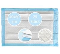 TIGA-MED SAP Lot de 25 alèses médicales de qualité supérieure - 40 x 60 cm - Avec absorbeur de flocons - Matelas à langer pour bébé - Coussinets d'entraînement - Alèses d'incontinence - Alèses pour