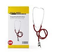 Tiga-Med - Stéthoscope double pavillon - Rouge