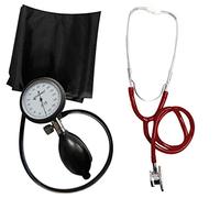 Tiga Pro 1 Tensiomètre professionnel pour haut du bras avec stéthoscope à double pavillon Rouge Tiga-Med