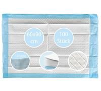 Tiga Protect Lot de 100 alèses jetables pour malades alités et personnes incontinentes à 6, 8 ou 12 épaisseurs 60 x 90 cm