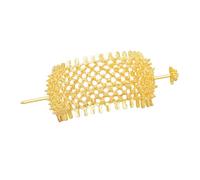 Tige à cheveux dorée tendance thaïlandaise en alliage épingles à cheveux traditionnelles cheveux traditionnels bijoux de luxe