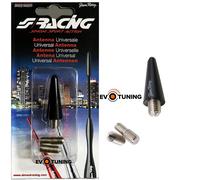 Simoni Racing Antenne d'Aluminium Top - Noir - Longueur 3cm