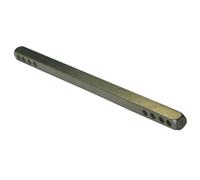 Tige carrée 7mm percée 4+4 trous 140mm acier zingué - - 34-1042-1714