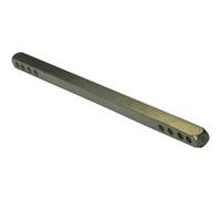 Tige carrée 7mm percée 4+4 trous 80mm acier zingué - - 34-1042-1708