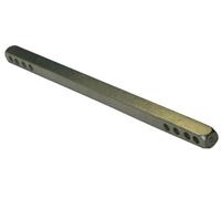 Tige carrée 8mm percée 4+4 trous 110mm acier zingué - - 34-1042-1811