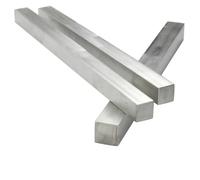Tige carrée en acier inoxydable 304, longueur 3 mm, 4 mm, 5 mm, 6 mm, 8 mm, 10 mm, 12 mm, 16 mm, 80 mm, axe linéaire en acier de 500 mm, 1 pièce (50 x 50 mm)(8x8mm)