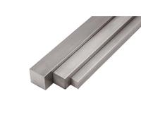 Tige carrée en acier inoxydable 9 mm 1.4301 V2A 304 Barre carrée Matériau plein 1 m