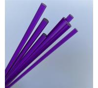 Tige carrée en acrylique, Bâtons acryliques multicolores 5x100-250mm, 20 pièces, for bricolage, modèles artisanaux, décorations de gâteaux