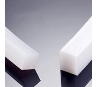 Tige carrée en silicone de 2 m - Bande d'étanchéité en caoutchouc de silicone solide, résistante aux hautes températures, for l'étanchéité et l'isolation(2M 1x10mm)