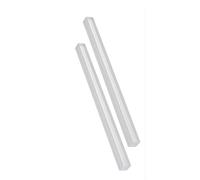 Tige carrée transparente en acrylique, 2 pièces, longueur 60 cm, for bricolage, artisanat, guide de lumière carré, bâtons en acrylique for décoration(4mm*4mm)