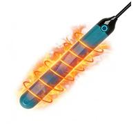 Tige Chauffante Compatible Masturbateur Masculin Double Élément Chauffant USB, Chauffage Rapide à 46 °C Contrôle Automatique de la Température 360° Chauffage Uniforme 15,5 cm