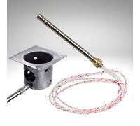 Tige d'allumage pour four à granulés 220 V, en acier inoxydable pour poêle à granulés à bois avec filetage de 1,9 cm, pour cheminée de four industriel (10 x 150 mm)