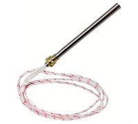Tige d'allumage pour four à granulés en acier inoxydable, filetage de 12,5 mm de diamètre, élément chauffant pour poêle, chaudière, allumage facile, longue durée de vie (12,5 x 180 mm)