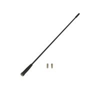 Tige d'antenne - 41 cm - AM/FM DAB/DAB+ - Filetage 6 mm (M6) - Adaptateurs M6>M5 / M6>M6