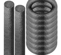 Tige d'appui en mousse pour espaces interstices dans le béton - Joint de remplissage de fissures en mousse - Barre de calfeutrage - Corde de remplissage de béton (noir, 2,7 cm x 10 m)