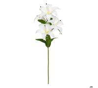 Tige de 4 lys artificielle ""Jago"" blanc H80cm - Atmosphera createur d'interieur