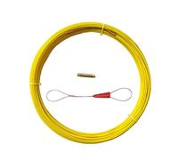 Tige de conduit en fibre de verre 4.5 MM ruban de poisson en fibre de verre Rodder de câblage extracteur de bobine de conduit extracteur de câble extracteur de câble en cours d'exécution jaune 30 M