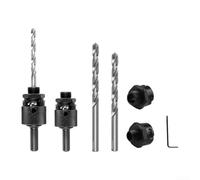 Tige de connexion à libération rapide avec poignée hexagonale pour ouvre-trou conçue pour une installation et un retrait rapides dans les projets de travail du bois et de perçage