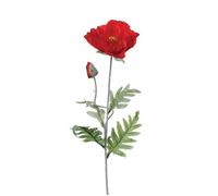 Tige de coquelicot artificiel rouge 70cm - Atmosphera Créateur d'intérieur