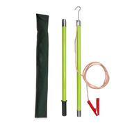 Tige de décharge d'électricien, avec fil cuivre, outil basse tension 5 m, bâton isolé léger(Green,10kV-1m(39.4in))