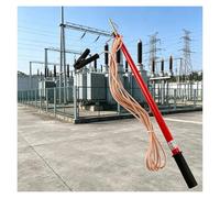Tige de décharge télescopique, 110 kV isolée avec fil de cuivre, outil de sécurité électrique pour l'entretien de la ligne, 2 m (2 m, 4 sections)