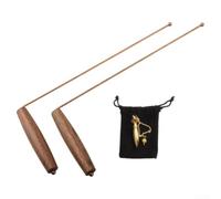 Tige de détection en cuivre, ensemble de plongée en cuivre pur avec pendule d'exploration de l'eau pour la chasse au trésor souterraine, exploration sur le terrain
