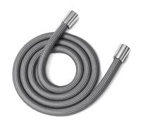 Tige de douche universelle chromée, Flexible de douche 1,5 m/2 m en nylon multicolore(Grey,1.5M)