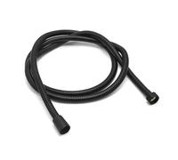 Tige de douche universelle chromée, Tuyau de pomme de douche Flexible en acier inoxydable, multicolore, basse pression d'eau de salle de bain de 2 à 3m(Black,2.5m)