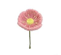 Tige de fleur artificielle, tige torsadée, fleur simulée pour mariage, vacances, maison, vase, salon, jardin, décoration de table (rose)