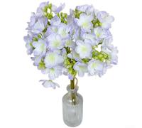 Tige de fleur de jasmin en plastique pour extérieur pour décoration de mariage, intérieur, balcon et accessoires de portrait professionnels (violet clair)
