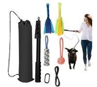 Tige de Flirt pour Chien de Taille Moyenne - Interactive pour Teaser pour Chien, Jouet avec Tige rétractable pour ca | Jouet de tir à la Corde pour Chien avec pour Animaux Extensible