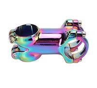 Tige de guidon en alliage d'aluminium CNC couleur éblouissante réglable Plus ou moins 7 degrés tige de vélo pour vélo de route de montagne