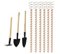 Tige de Jardinage en cuivre - Tige en Bois Rustique, bâton écologique pour | Soutien énergétique de l'agriculture Biologique, Accessoire de Culture Naturelle pour Fleurs, Fruits, légumes