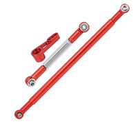 Tige de Liaison de Direction RC 1/12, Accessoires de Bras de Liaison de Tige de Direction en Alliage d'aluminium compatibles avec la Voiture MN86K 1/12 RC(Rouge)
