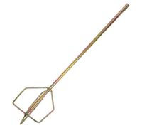 Tige de Mélange pour Perceuse, Agitateur Bétonnière, Usage intensif | Alliage de Fer Argenté, Compatible Plupart des Perceuses Électriques, pour Enduit et Chantiers