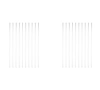 Tige de mélange transparente Lot de 20 agitateurs en verre borosilicaté, haute résistance, transparents et droits