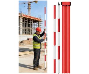 Tige de mesure d'enquête for la construction et l'ingénierie(Thick,78.74 inch/200 cm)