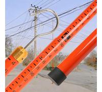 Tige de Mesure Isolée Mètre de Hauteur Isolée, Portable Tree Bridge Height Measuring Stick, Outil professionnel pour usage commercial et résidentiel(32.8ft/10m)