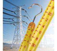 Tige de Mesure Isolée, Tige Mesure Télescopique, Toise en Résine Époxy, pour Mesurer La Hauteur des Arbres, Équipement D'arpentage Monteurs Lignes Sac Transport(15m/49.2ft)