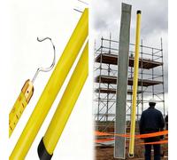 Tige de mesure télescopique isolée, outil la hauteur des arbres, for pylône télécommunication et haute tension(Yellow,1000cm(32.8ft))