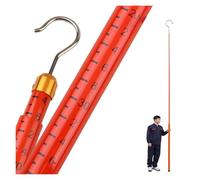 tige de mesure télescopique isolée Perche De Mesure De Hauteur Réglable, Résine Époxy Perche Télescopique Isolée, Léger, Pour La Mesure De Hauteur Sous Tension(Orange,H 6m(19 7/10'))