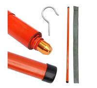 tige de mesure télescopique isolée Perche De Mesure Portable Isolée Haute Tension, Perche Télescopique De Mesure De Hauteur Avec Sac De Transport(Orange,Max 800cm/26.2 ft)