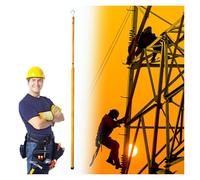 tige de mesure télescopique isolée Perche Télescopique De Mesure, Tension Perche De Mesure De Hauteur En Résine Époxy Pour Les Travaux Forestiers(Yellow,Max 39.4 ft/1200cm)