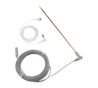 Tige de mise à la terre en cuivre de 30 cm avec fil de 4,6 m + 12,5 m pour connecter des tapis de terre, des couvertures à la terre