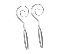 Tige de pétrissage en spirale en acier inoxydable avec poignée ergonomique, passe au lave-vaisselle, fouet efficace pour la préparation de la pâte à pain, gâteau, mélangeur portatif