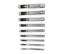 Tige de poinçonnage en métal multi-jauge précise pour le nettoyage de la coupe sur le cuir, le tissu et les fournitures de travaux manuels, ensemble de tiges multi-diamètres en acier robuste pour des