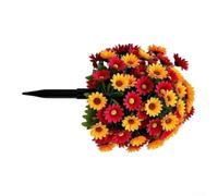 Tige De pour sol Gerbera Artificielle 50cm Résistante Aux Intempéries | Fabriquée En Tissu De Soie Et Plastique Utilisable Pour Jardin Cour Cimetière Ne Nécessite Pas D'Arrosage